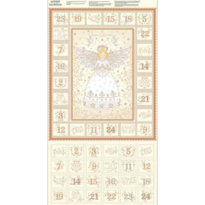 Christmas Angels Advent Calendar - Cream