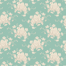 Load image into Gallery viewer, Sunday Brunch - White Flower - Teal