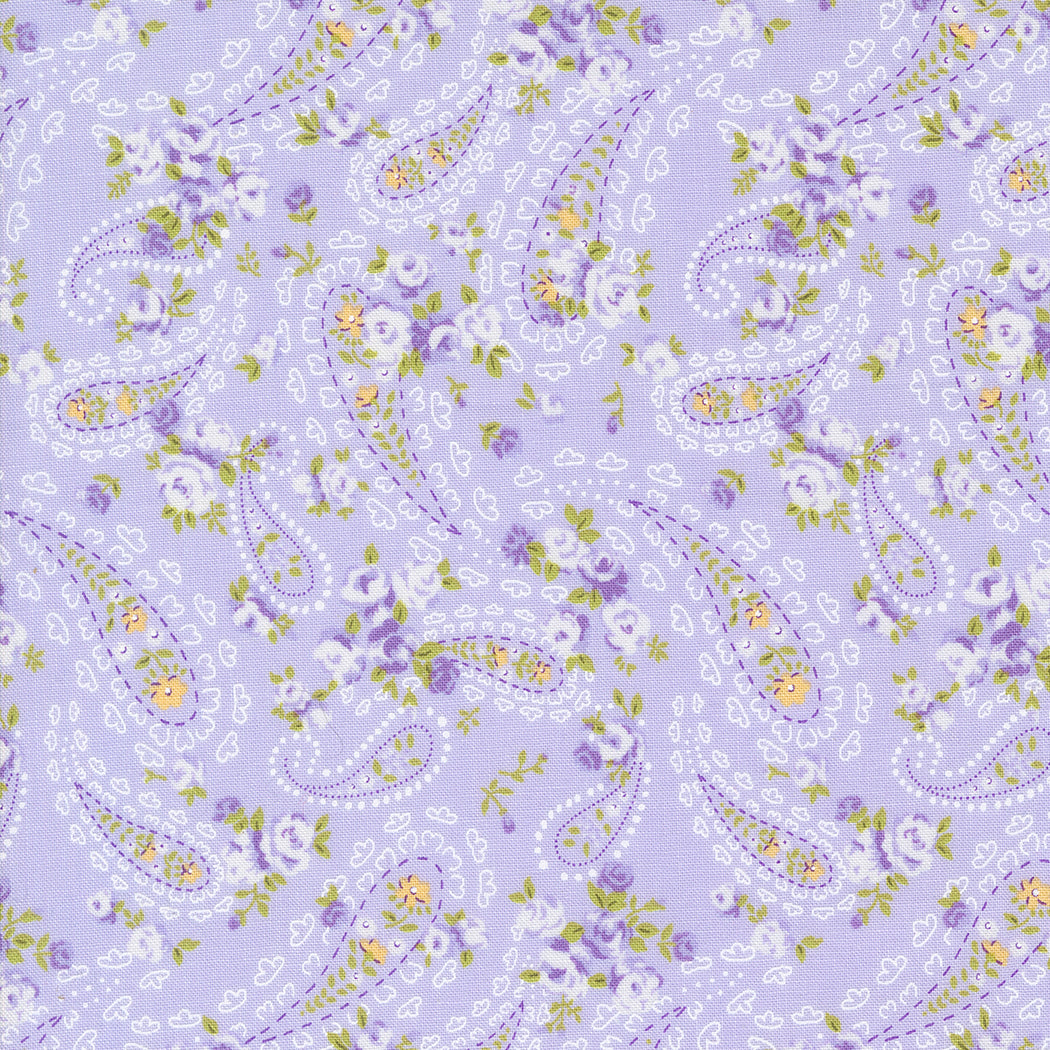 Georgia - Floral Paisley - Lavender