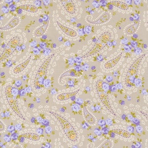 Georgia - Floral Paisley - Stone