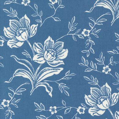 Denim & Daisies - Woodcut in Denim