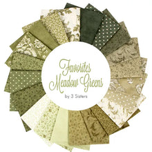 Load image into Gallery viewer, 3 Sisters Meadow Greens - Fat Quarter Bundle – 21 pieces