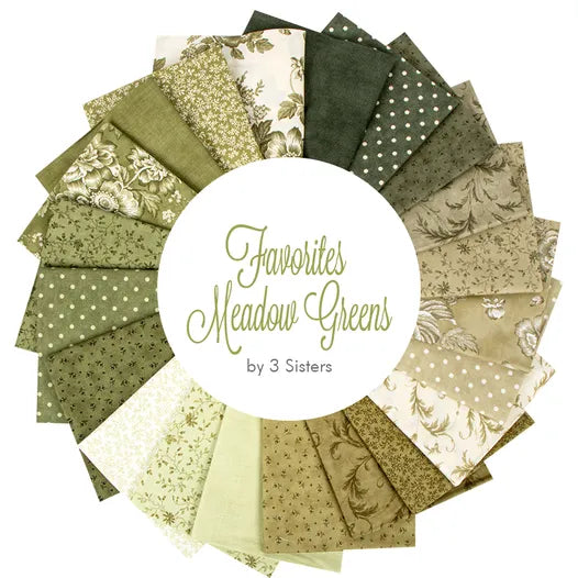 3 Sisters Meadow Greens - Fat Quarter Bundle – 21 pieces