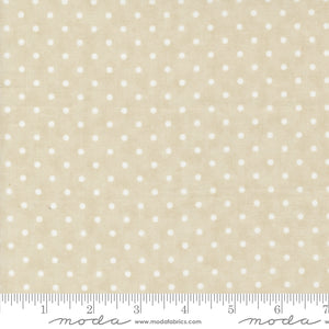 3 Sisters Vintage Linens - Perfect Dots - Taupe