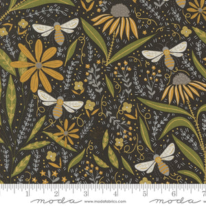 Bee Garden - Floral Bees Black