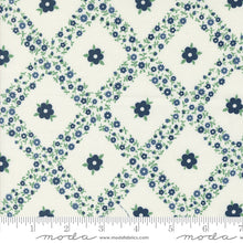 Load image into Gallery viewer, Rosemary Cottage - Trellis - Cream &amp; Navy