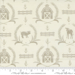 Willow's Farm - Farmyard Damask - Cloud