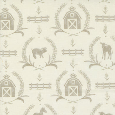 Willow's Farm - Farmyard Damask - Cloud