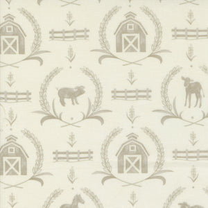 Willow's Farm - Farmyard Damask - Cloud