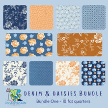 Load image into Gallery viewer, Denim &amp; Daisies - Bundle One - 10 Fat Quarters