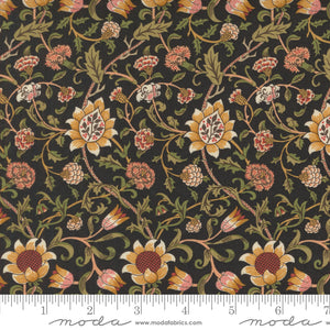 Morris Manor - Evenlode Florals - Ebony