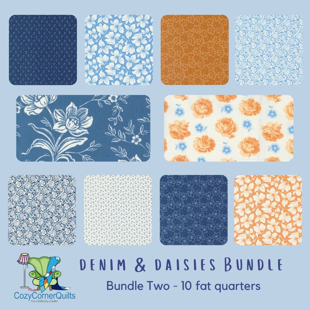 Denim & Daisies - Bundle Two - 10 Fat Quarters