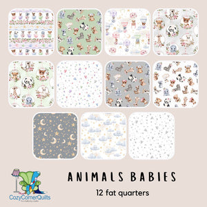 Animal Babies Fat Quarter Bundle