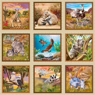 Outback Magic Patchwork Panel