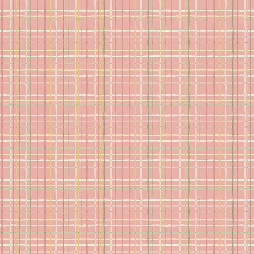 Love Me More - Plaid in Coral