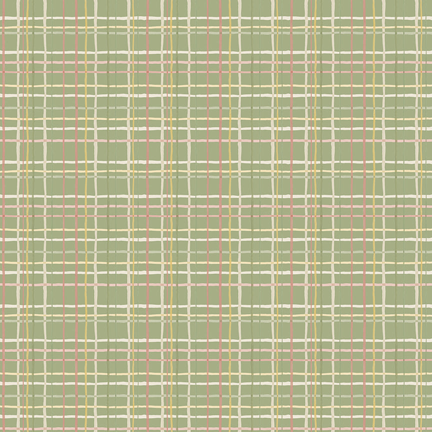 Love Me More - Plaid in Green