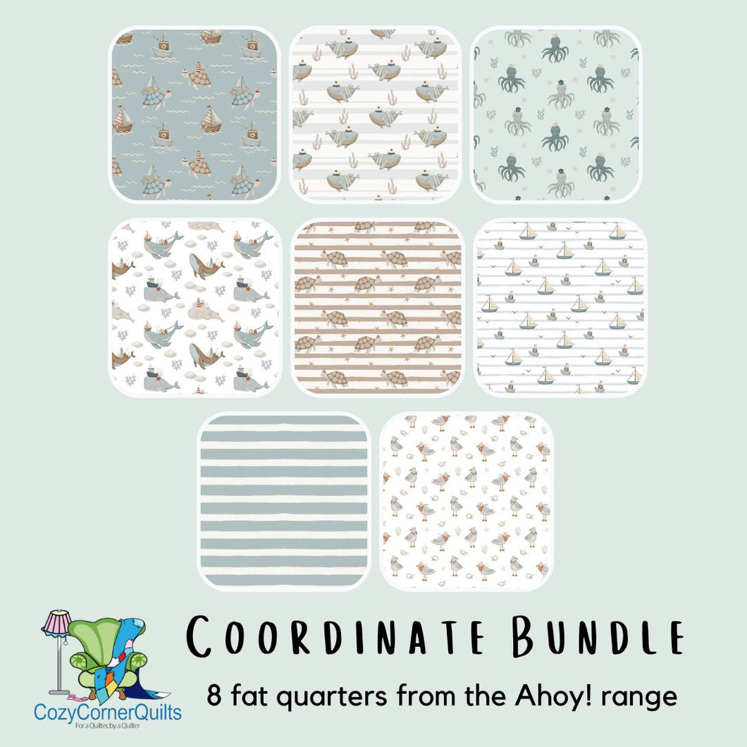 Coordinating Bundle for Ahoy! - 8 Fat Quarters