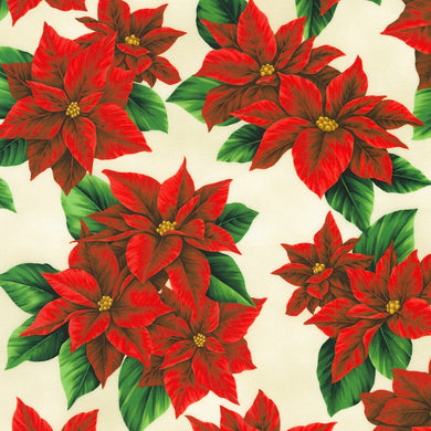 Vintage Christmas - White Poinsettias