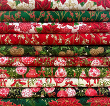 Load image into Gallery viewer, Holiday Flourish Bundle - 10 Fat Quarters