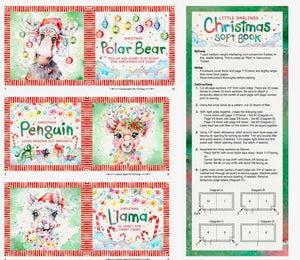 Little Darlings Christmas Soft Book Panel