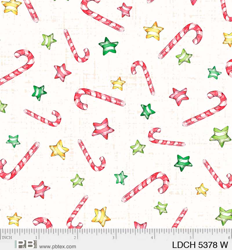 Little Darlings Christmas - Candy Cane Toss - White