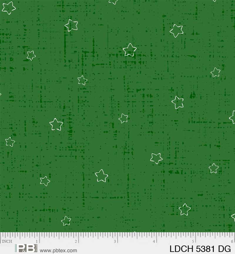 Little Darlings Christmas - Stars - Dark Green