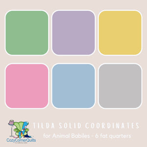 Animal Babies - Tilda Solids Fat Quarter Bundle