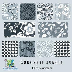 Concrete Jungle - 10 Fat Quarters