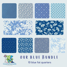 Load image into Gallery viewer, Our Blue Bundle - 10 Fat Quarters