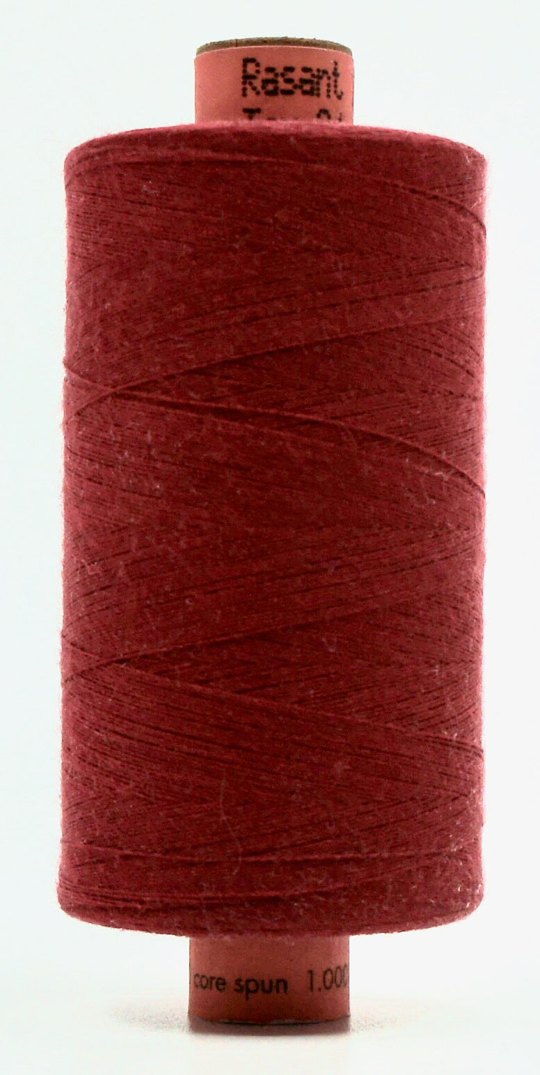 Sewing thread dark red 1000m