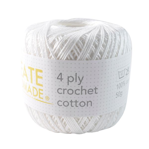 Crochet Cotton Lace Trim Beige 1.75in x 5yds - Quick Candles